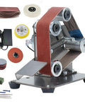 Rugged Little Bench Grinder And Belt Sander With Adjustable Speed Badass 13 Inch Tool for sharpening and grinding.
