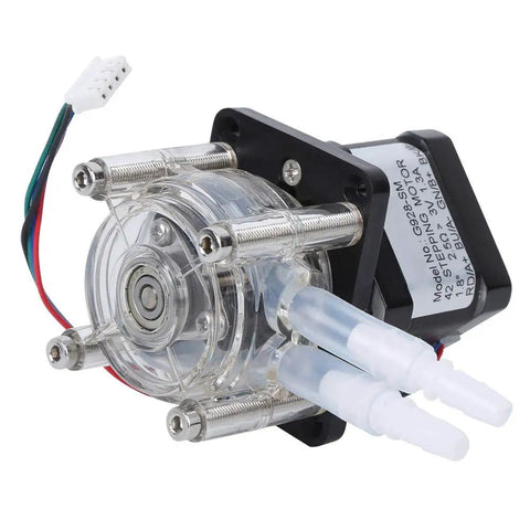 Big Step Motor Peristaltic Pump For Easy Tube Swap Industrial Liquid Transfer Lab Stuff Daily Use Quick Install Screw Cover Heavy Duty High Flow Reliable Performance