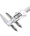 Plug And Play Digital Caliper Delivers Sweet Results For Dead On Edge To Center Measurements On Cone Holes and Centerlines Without Any Headache Or Complicated Tools, showing precise digital readout.