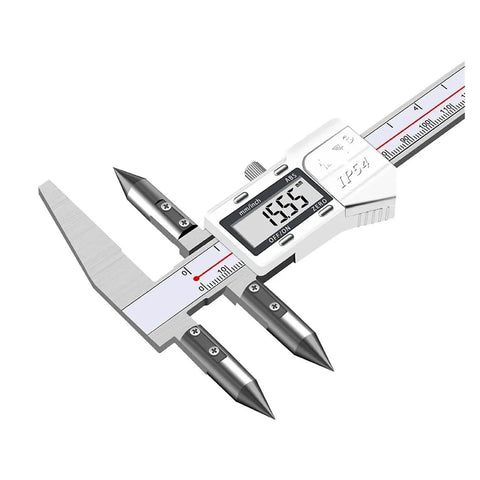 Digital Caliper With Edge To Center Measurement Tools 10 To 300 Mm Range showing precise measurement reading on display.