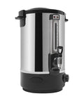 Commercial Electric Hot Water Dispenser 2200W Stainless Steel Boiler, 3.4 Gal Capacity, side view showing spout and controls
