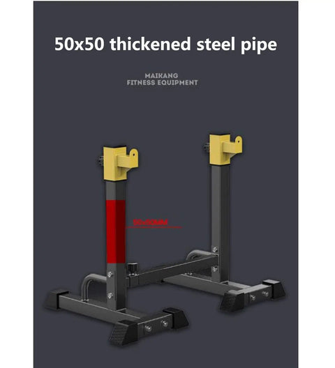 All In One Home Gym Squat Rack with Adjustable Upright Bars and steel frame for Safe Bench Press and Weightlifting at home