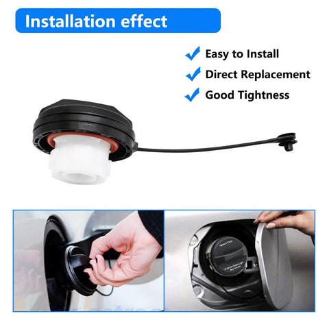 Buick Gas Cap Replacement 95995094 direct replacement for factory part 95995094 with easy click lock, shown in installation effect.