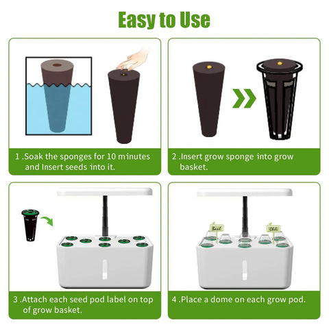 All In One 84 Piece Hydroponic Pod Kit For Indoor Grow Systems Compatible With Most Hydroponics Setups easy-to-use guide