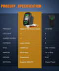 7 Pin Winch Rocker Switch DPDT Momentary Toggle On Off On 3 Way Electrical 12V 20A 24V 10A Waterproof Green With Jumper Wires For Trucks RV Boats Automotive Cars, 5-pin rocker switch specs