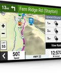 Big 7 Inch RV GPS Navigator With Custom RV Routes, High Resolution Birdseye Satellite Imagery displayed on touchscreen
