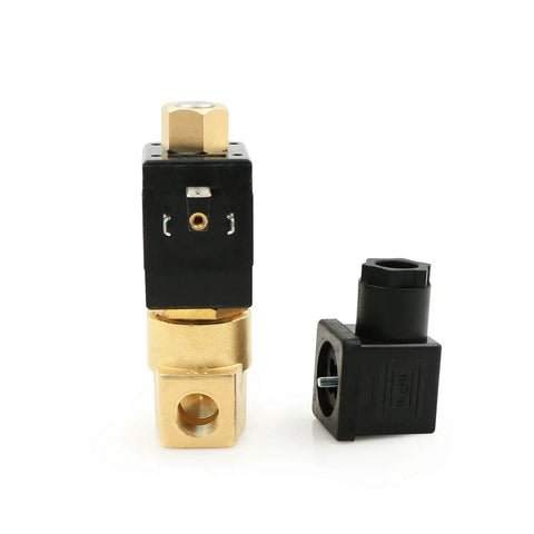 Brass Electric Solenoid Valve Quarter Inch NPT 110V AC Normally Open For Air Gas Water Non Potable Diesel Fuel Compatible
