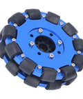 5-inch omni wheel for robots with aluminum hub and metal rollers