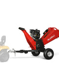 Beast Power 6 Inch Wood Chipper Shredder with tow bar, Briggs Stratton engine, red, Model P4206