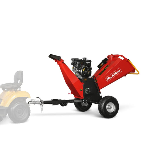 Beast Power 6 Inch Wood Chipper Shredder with tow bar, Briggs Stratton engine, red, Model P4206