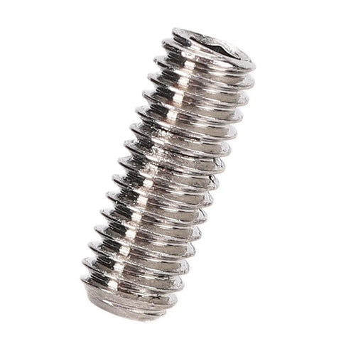 Close-up of a single A2-70 stainless steel internal hex grub screw from the Set Screw Kit, 50 Pieces, perfect for mechanical assembly.