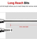 Three Eighths Inch Drive Long Ball End Hex Bit Socket With Six Millimeter Bit Twenty Degree Angled Access Long Reach
