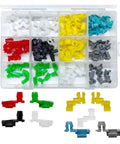 80 Piece Car Door Lock Rod Clip Set Universal Left And Right Door Handle Rod End Clips Replacement For Cars Trucks SUVs