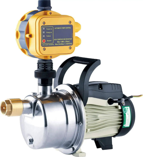 3/4 HP Water Pressure Booster Pump For Home Use Automatic Electric Self Priming Shallow Well Jet Pump 17 GPM 110V