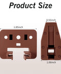 Twenty Pack Of Sturdy Plastic Drawer Slide Tracks And Center Mount Glides Replacement Kit With No Fuss Install Hardware for dimensions of brown glides.