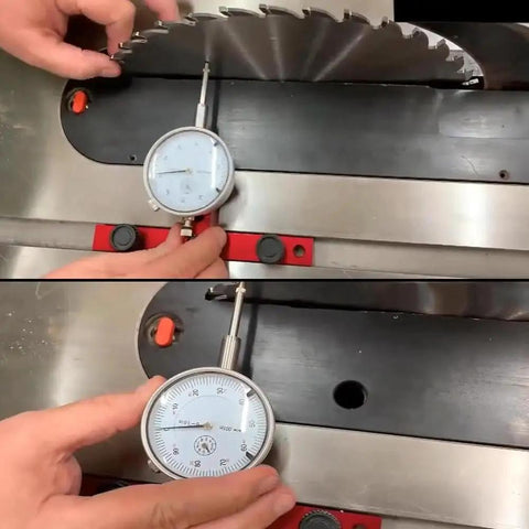 Table Saw Alignment Gauge With 0.001 Inch Dial Indicator, Pro Grade Calibration Tool For 3/4 Inch Miter Slots, Sturdy Aluminum Build