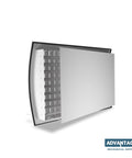 No Fuss Direct To Duct Surface Grilles For 12 By 6 On 12 Duct White Aluminum HVAC Air Vent Grille Durable Metal Duct Vent Cover Made To Order 2 To 4 Weeks Production Time, angled view