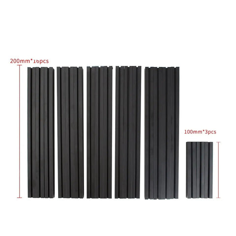 Top Shelf 1515 Aluminum Extrusion Frame Kit For 3D Printers And Maker Projects Slick Black Finish 200Mm By 100Mm Precision Engineered T Channels Built Solid