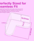 Tough As Nails L Shaped Table Corner Protectors For No Worries Baby Proofing And Toddler Safety 15 Pack Clear Gel Bumpers precise measuring guide