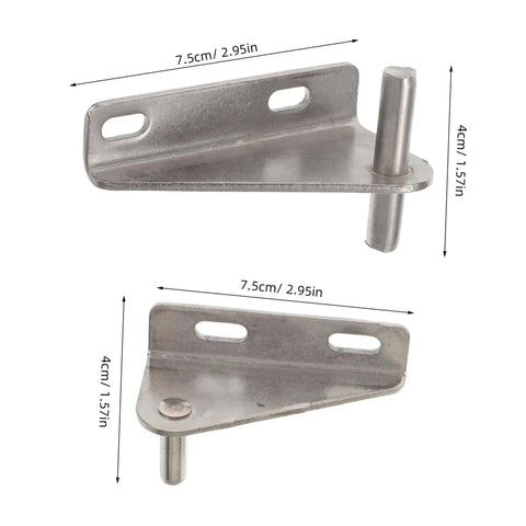 Solid As A Rock Stainless Steel Freezer Hinge Replacement Kit Engineered For Fridge Door Fixes With Hassle Free Snap In Assembly And Tough Build Quality That Powers Through Daily Kitchen Wear Without Skipping A Beat