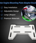 Mini Bike Bolt On Mount Plate Adapter Bracket For Predator Engines 79cc 97cc 100cc 212cc silver aluminum with features listed