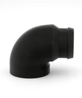 Side view of 2-1/2 Inch Elbow Dust Hose Adapter For Popular Thickness Planers DW735 DW735X Fits Factory Mount 2-1/2 Inch Hose Made In The USA