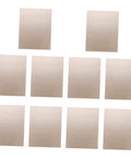 Easy Cut Mica Sheets For Microwave Oven Insulation, Heat Resistant Plate Sheets, 10 Pack, shown stacked for durable use.