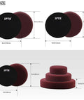 Polishing pads for 7 Inch Rotary Car Polisher With 1200W Motor, Variable Speed Control, Digital Display, Auto Detailing Buffer Kit.