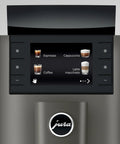 Grab This Slick Automatic Coffee Maker For Cranking Out Seventeen Specialty Brews And Custom Strength Settings with drink selection display.