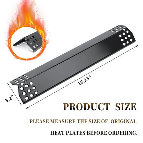 Heat Plates Replacement 4-Pack for Monument Grills Larger 4-Burner Propane Gas Grills Fits Models 24367 17842 