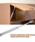 Soft Close Gas Stay Hinges for Cabinets and Storage Boxes, 2 Pack, 150N Lift Support With Thick Zinc Alloy Connector, close-up view