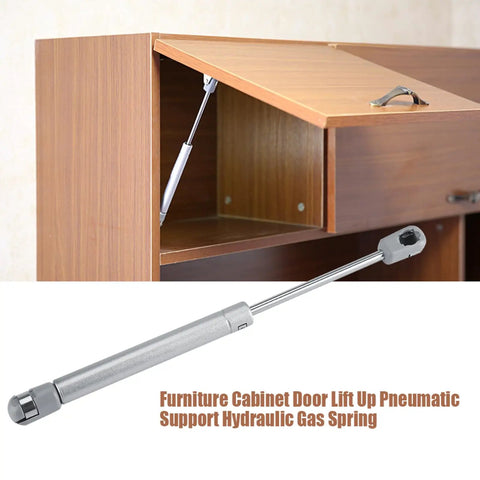 2 Pack Gas Stay Hinges For Cabinet Doors Soft Close Zinc Alloy Cupboard Hinges For Kitchen Furniture Easy Open And Smooth Close Performance 150N 15kg Heavy Duty installed on wooden cabinet door