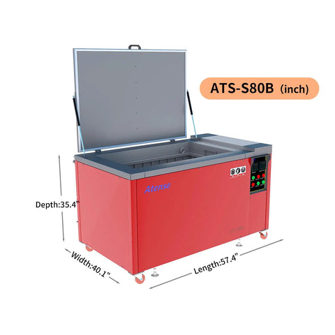 Industrial 81 Gallon Ultrasonic Cleaner Workhorse Rig With Digital Heater And Timer Triple Phase Power for Heavy Duty Auto Parts