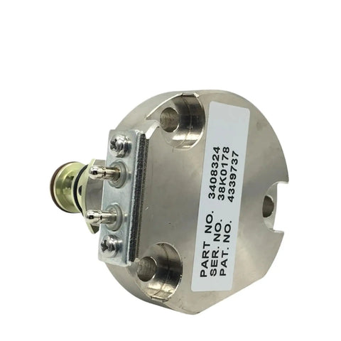 Back view of Beefy Piezo Linear Actuator And Fuel Pump Controller For Diesel Engines And Generators NT855 Compatible DC24V 20ms Response Time Motor Switch Controller Plug And Play Genset Actuator System with label visible