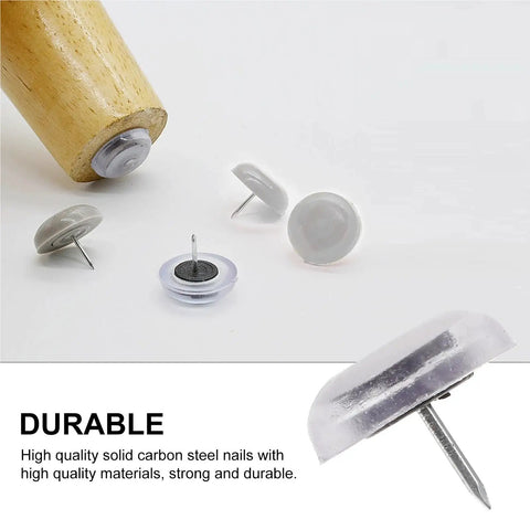 Leveling Feet Furniture Sliders 100 Pack Silicone Nail On Round Table Chair Leg Pads Floor Protectors