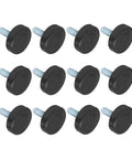 24 Pieces Furniture Levelers With Adjustable Threaded Feet For Wobble Table Legs, Easy Height Adjustment And Wide Bearing Base To Prevent Slips And Floor Scratches, No Fuss Installation For Chairs Cabinets And Wood Furniture, black threaded feet