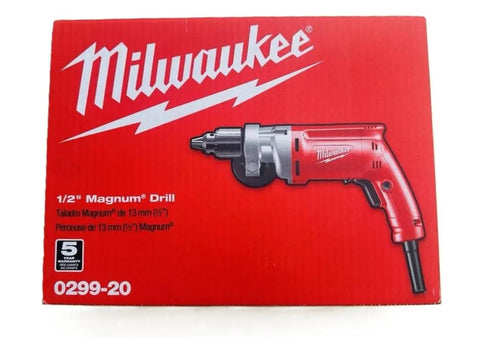 Box of Magnum 8 Amp 1/2-Inch Drill With Variable Speed 0-850 RPM, All-Metal Gear Case, Heavy-Duty Keyed Chuck