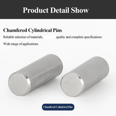 20 Pack 5mm Stainless Steel Shelf Pins 304 SS Dowel Pins cylindrical close-up view