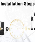 DIY Clock Movement Kit With High Torque Long Shaft Quartz Mechanisms And Replacement Wall Clock Parts Hands Set installation