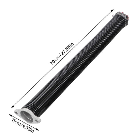 Heavy Duty Garage Door Torsion Spring Replacement Kit For Left Right Side With Steel Coil And Aluminum Cone Ensures Smooth Reliable Operation Up To 16k Cycles Perfect Fit For Standard Doors, 70cm x 11cm