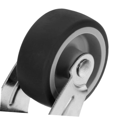 Heavy Duty Sliding Door Guide Wheel And Caster Kit With Bottom Floor Guide For Barn Doors And Gates Grey Metal Plastic Antisag Design close-up of wheel