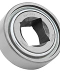 Close-up of Two Pack Heavy Duty Disc Harrow Bearing Set with square bore, 1.5 inch OD, 3.937 inch width, built for rugged field work