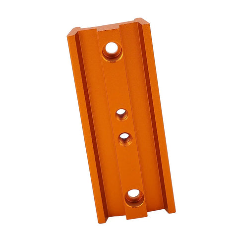 Orange aluminum 107mm Dovetail Mounting Plate for Telescopes and Cameras With 1/4 Inch Thread Metal Dovetail Saddle Adapter Mount Base.