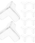 16 Pcs PVC Corner Protectors For Furniture With Adhesive Installation Clear Edge Guards displayed in a set