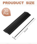 10 Inch ABS Plastic Welding Rods Pack Of 30 Double Strand Round Black Dia 5mm Sticks For Plastic Welder, auto use