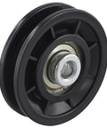 Six Pack Nylon Bearing Pulleys For Gym Cable Machines, Quiet Smooth Rotation With Steel Bearings, 90mm black pulley wheel