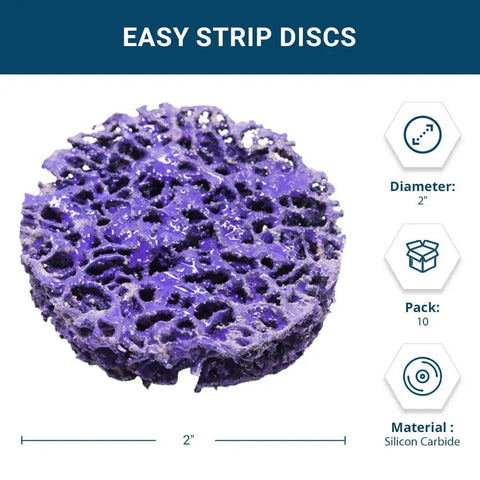 2 Inch Quick Change Sanding Discs For Die Grinder And Drill Nylon Backing Rust Remover Metal Paint Stripping And Polishing Pack Of 10 Pro Grade Metalworking Deburring Finishing Rust Removal On Steel Aluminum Castings
