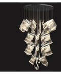 Sleek Modern Acrylic Led Chandelier Drops Fresh Warm Glow For Living And Dining Rooms With Hand Polished Metal Accents, designed to enhance decor.