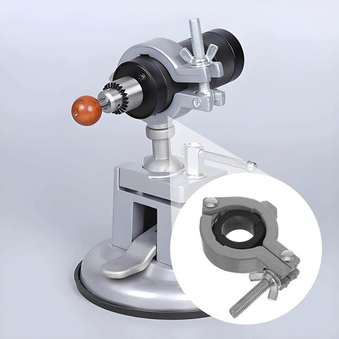 Rotatable Aluminum Mini Bench Vise Clamp With Table Clamp For Rotary Tools, Woodworking Fixture, Small Swivel Head Work Holding Device
