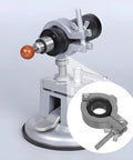 Badass Aluminum Alloy Bench Clamp Vise, Mini Table Clamp For Woodworking close-up view of the adjustable drill component.